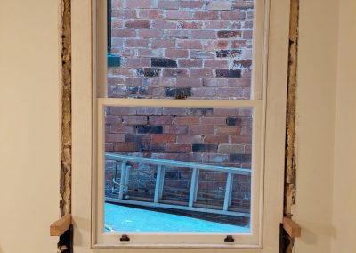 Western Red Cedar Double Hung Window Installation in Petersham