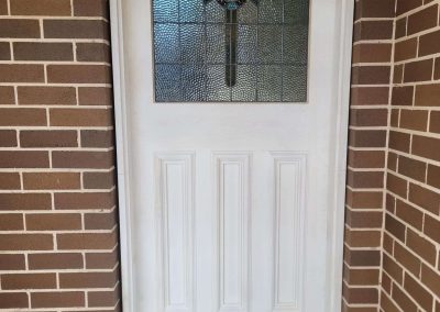 Bay Window Restoration and New Front Door With Lead Light Repairs in Lilyfield