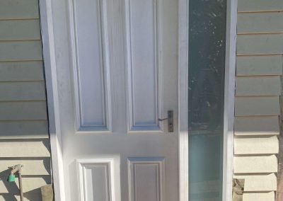 New Single Light Casement Window and 4 Panel Door Unit Installation in Cherrybrook
